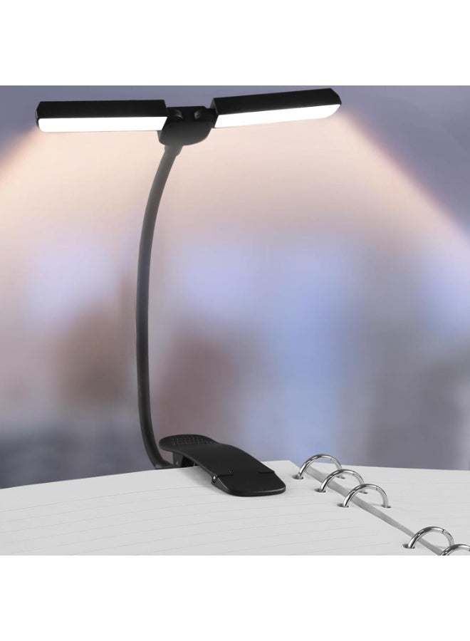 Walpck 18 LED Rechargeable Book Light, Folding Clip On Piano Lamp, Portable Professional with 5 Brightness×3 Color Temperature for Grand Piano and Book Reading,1200 mAh 80 Hrs Lasting Reading Light at Night- Eye Caring - Image 2
