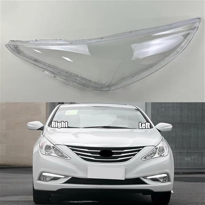 QASULER Headlight Glass Lens Cover for Hyundai Sonata - Image 2