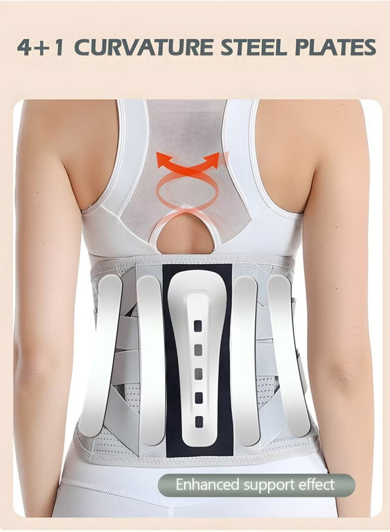 لاسيدو حزام الدعم الخلفي Lumbosacral الظهر قوس، التنفس الظهر دعم الحزام، أسفل الظهر التخفيف من ألم دافئ قوس لفرق القرص، الجلد العصبي، متلازمة الظهر (L) - Image 3