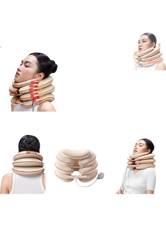 Keepfit Cervical Traction Device For Home Use, Inflatable Neck Support With Neck Massage, Cervical Corrector Set For Neck And Spine, Airbag Support Fixator For Neck Protection, Chin Supportable - Image 3