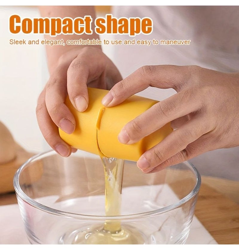 مفصل بيض سهل التنظيف باللون الأصفر، قشارة سريعة، فاصل صفار البيض، لأدوات المطبخ والخبز - Image 3