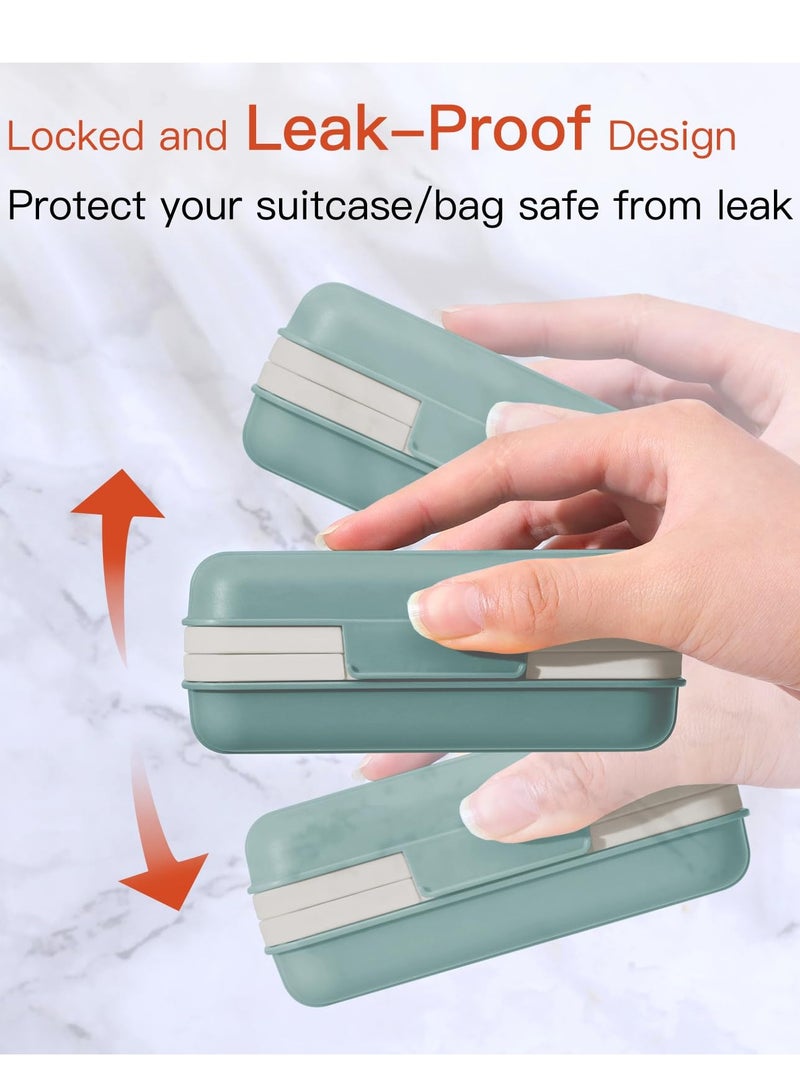 Hoasis Bar Soap Holder Dish 1 Pack for Shower, Travel Soap Case with Lid for Gym, Camping Essentials, Hiking, Travel Size Toiletries, Portable, Leakproof, Blue - Image 4