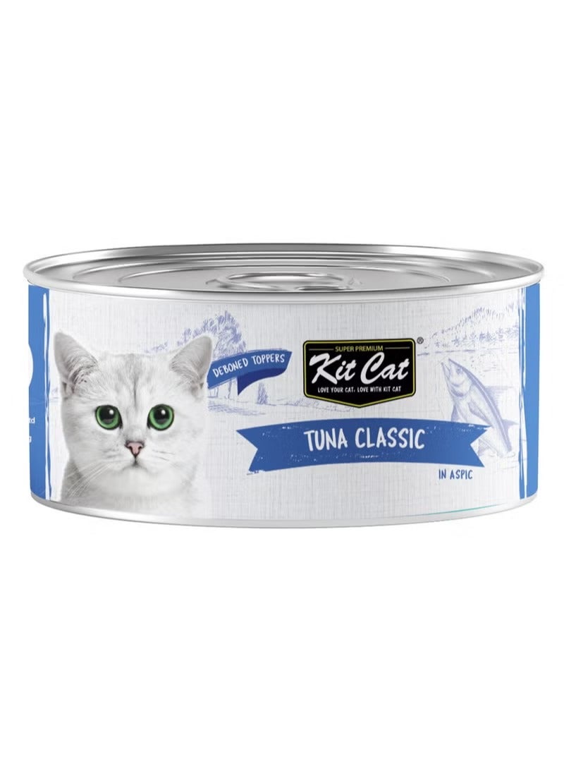 Kit Cat 10 PC's Kit Cat Tuna Classic Wet Cat Food 80g Cans - Image 2