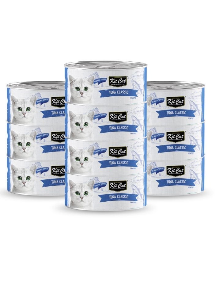 Kit Cat 10 PC's Kit Cat Tuna Classic Wet Cat Food 80g Cans - Image 1