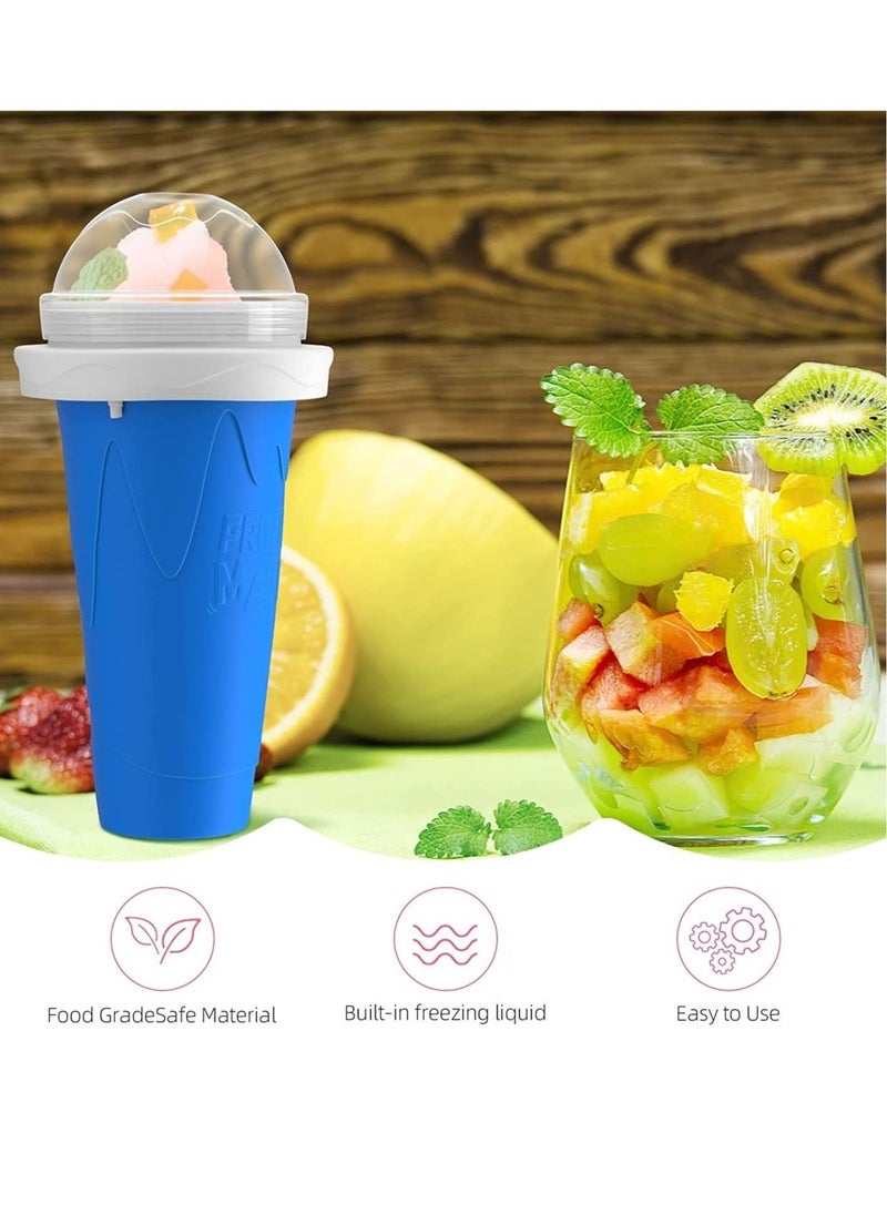 ELTRAZONE - Slushy Maker Cup, Slushy Maker Ice Frozen Squeeze Cup Cooling Maker Cup Freeze Mug Milkshake Smoothie Mug - Image 1