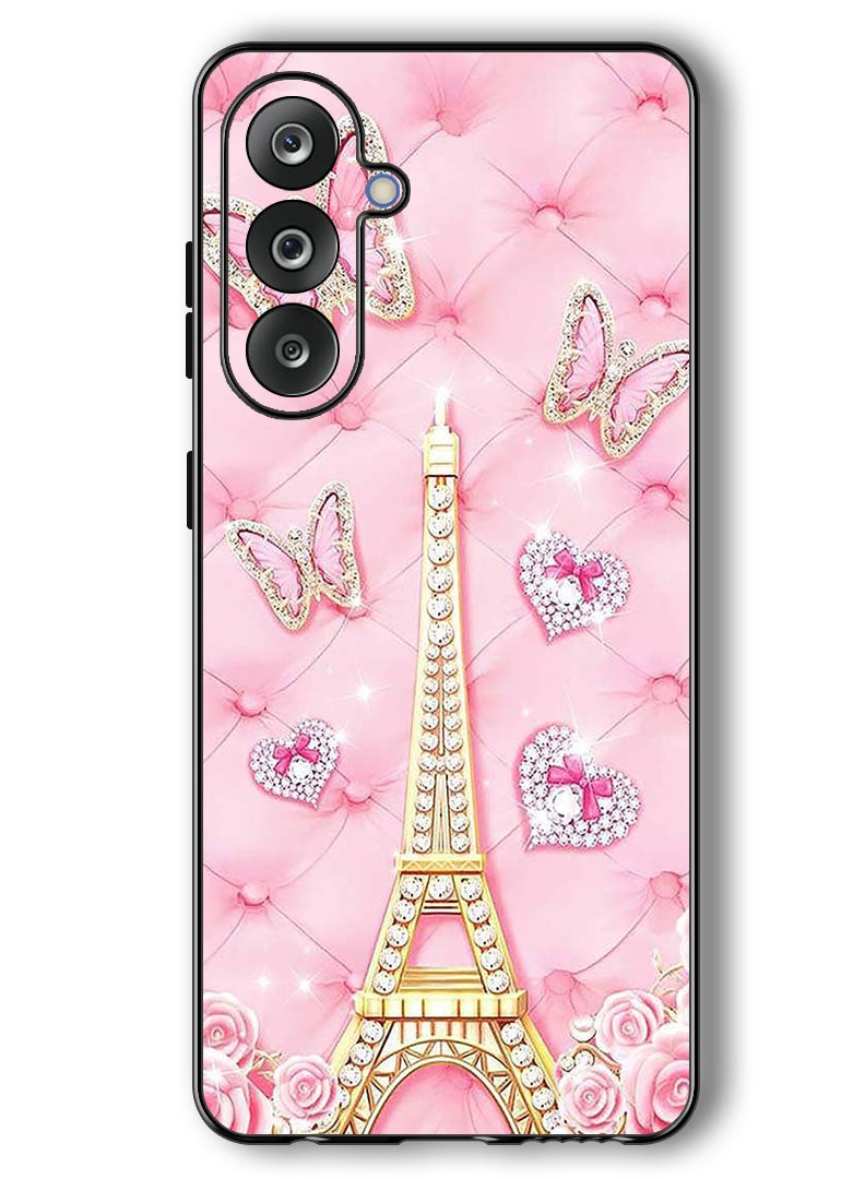 Theodor Case Compatible with Samsung Galaxy F36/ M36 6.7 Inch Protection Shockproof Bumper Cover Eiffel Tower (2) - Image 1