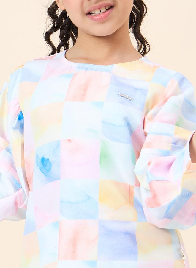 Stylo Bug All Over Check Print Top and Pants Set - Image 4