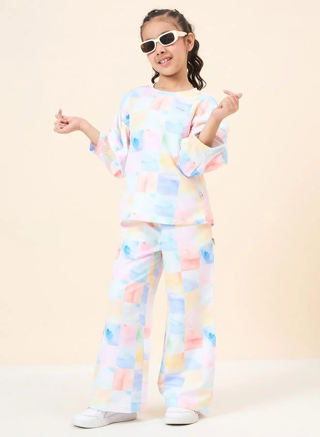 Stylo Bug Stylo Bug All Over Check Print Top and Pants Set