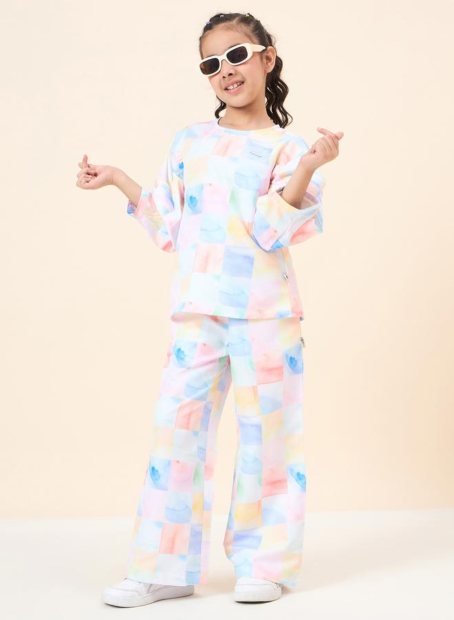 Stylo Bug All Over Check Print Top and Pants Set - Image 2