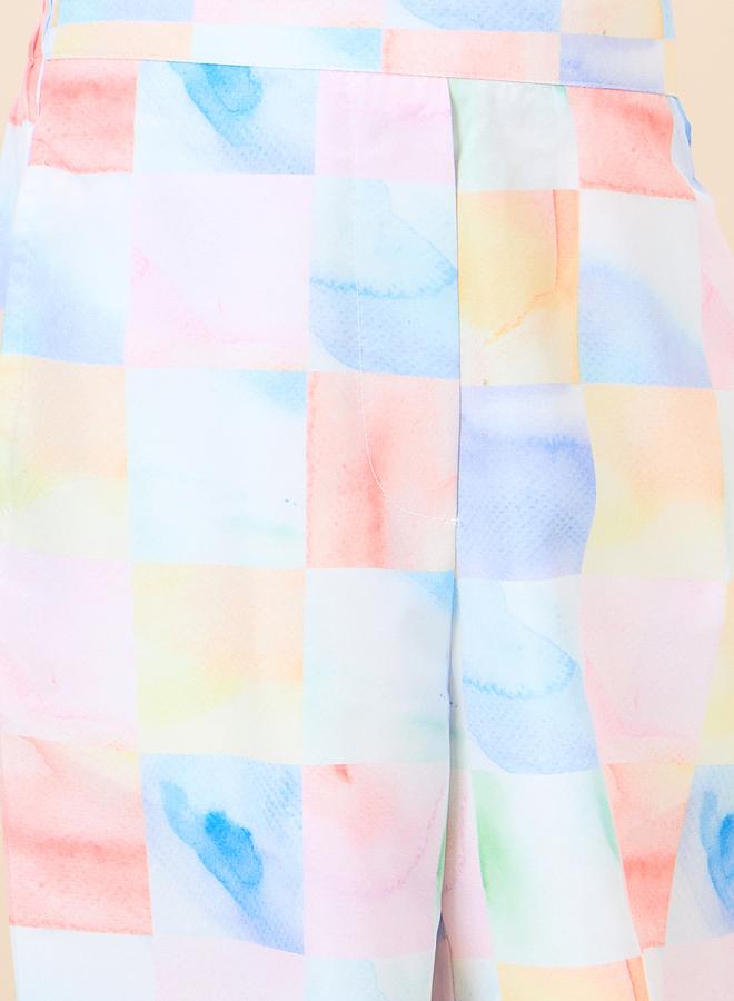 Stylo Bug All Over Check Print Top and Pants Set - Image 5