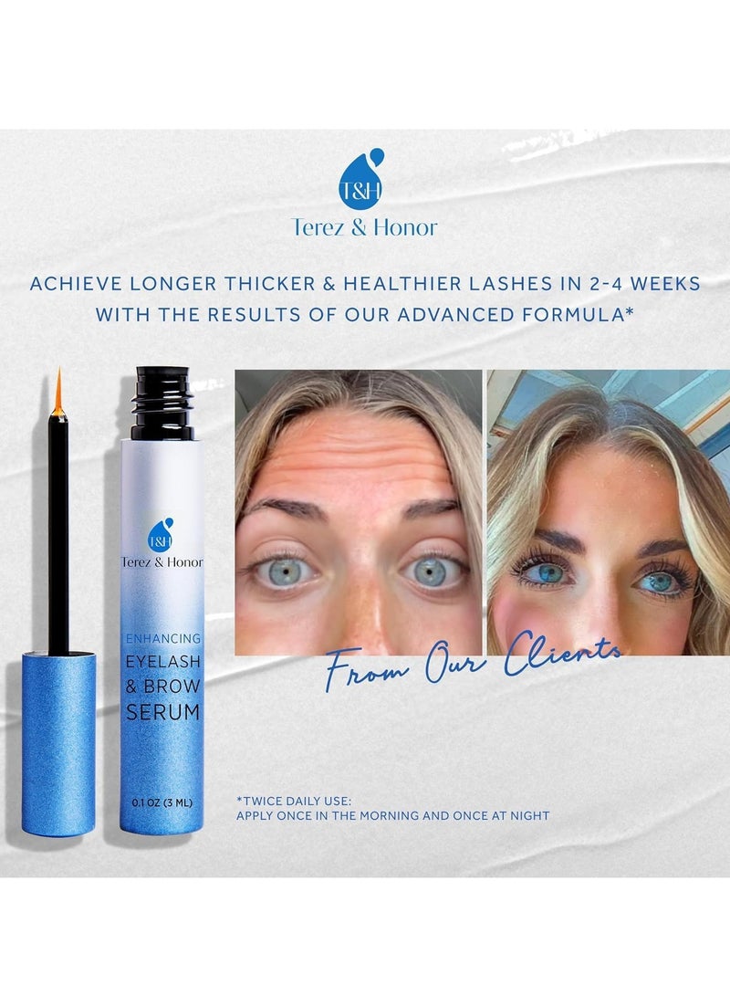 تيريز آند أونر مصل نمو الرموش الطبيعي ومعزز الحواجب من TEREZ & HONOR لتنمو رموش أكثر سمكًا وأطول للحصول على رموش وحواجب طويلة ورائعة [3 مل] 3 مل - Image 2