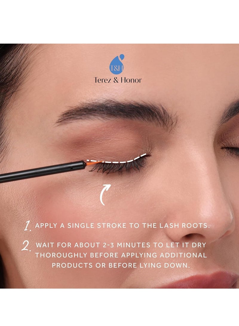 تيريز آند أونر مصل نمو الرموش الطبيعي ومعزز الحواجب من TEREZ & HONOR لتنمو رموش أكثر سمكًا وأطول للحصول على رموش وحواجب طويلة ورائعة [3 مل] 3 مل - Image 3