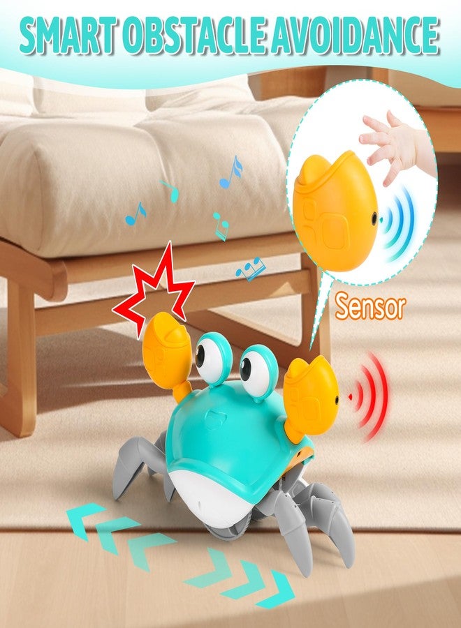 Hirger Crawling Crab Baby Toy, Tummy Time Toy for Infant 3 6 9 12 18 24 Month, Walking Dancing Interactive Sensory Crab with Light Music, Birthday Gift for Toddler Boy Girl 1 2 3 - Image 3