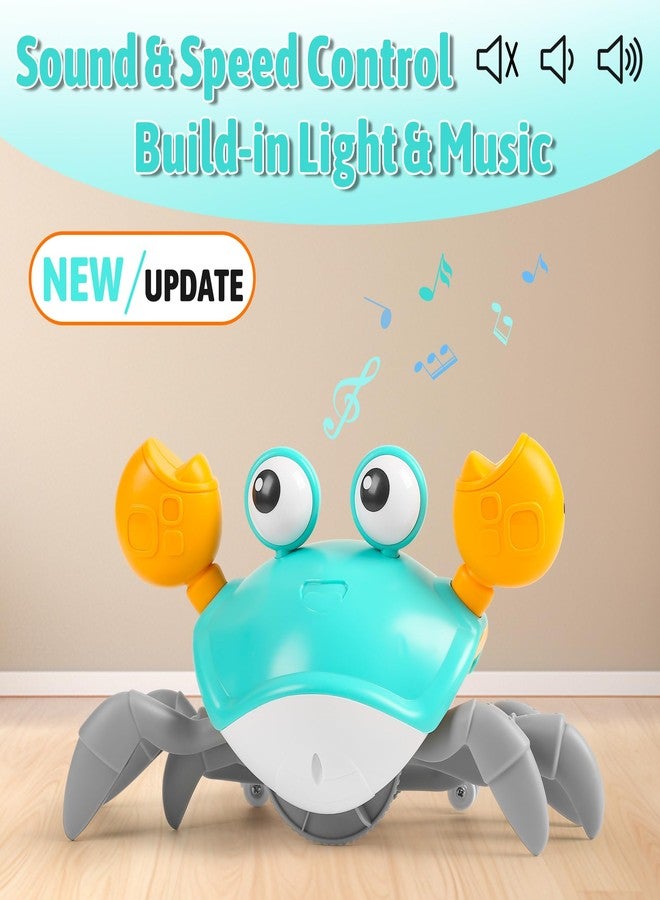 Hirger Crawling Crab Baby Toy, Tummy Time Toy for Infant 3 6 9 12 18 24 Month, Walking Dancing Interactive Sensory Crab with Light Music, Birthday Gift for Toddler Boy Girl 1 2 3 - Image 2