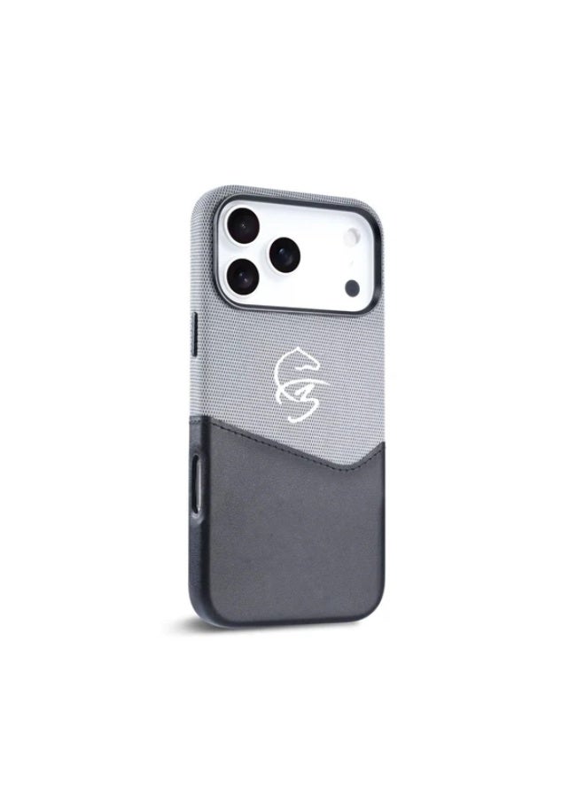 SHOPI Premium Shockproof Hybrid Case for iPhone – Dual-Layer Fabric & Leather Design, Camera Protection, Anti-Slip Grip Cover - Image 2