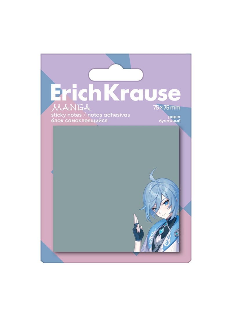 50-Sheet Manga Themed Sticky Notes 75x75mm Size