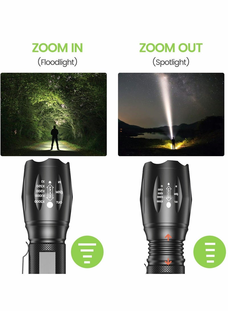 UV Flashlight, Small LED Dual Color Light Torch with Black and White Light, 2 in 1 Waterproof Flashlight for Detection Cosmetics Fluorescent Agent Pet Urine Detector - Image 5