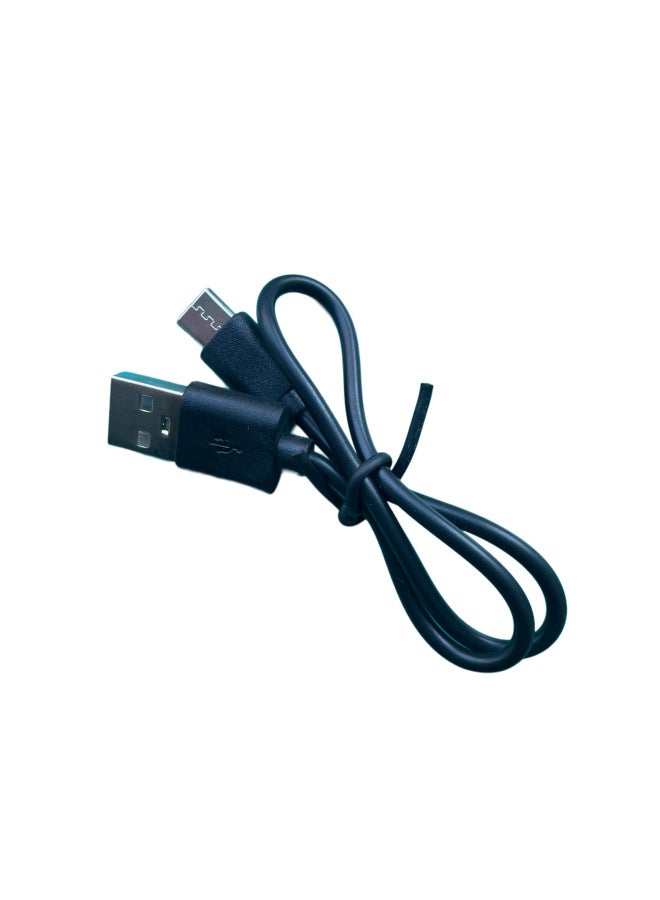 Loquat Type-c Charging Cable 2A Fast Charging Environmental Protection Small Fan Wireless Charging Headset Pvc With Machine Power Cord-Color:Black-Model:Type-c Charging Cable 1m - Image 3