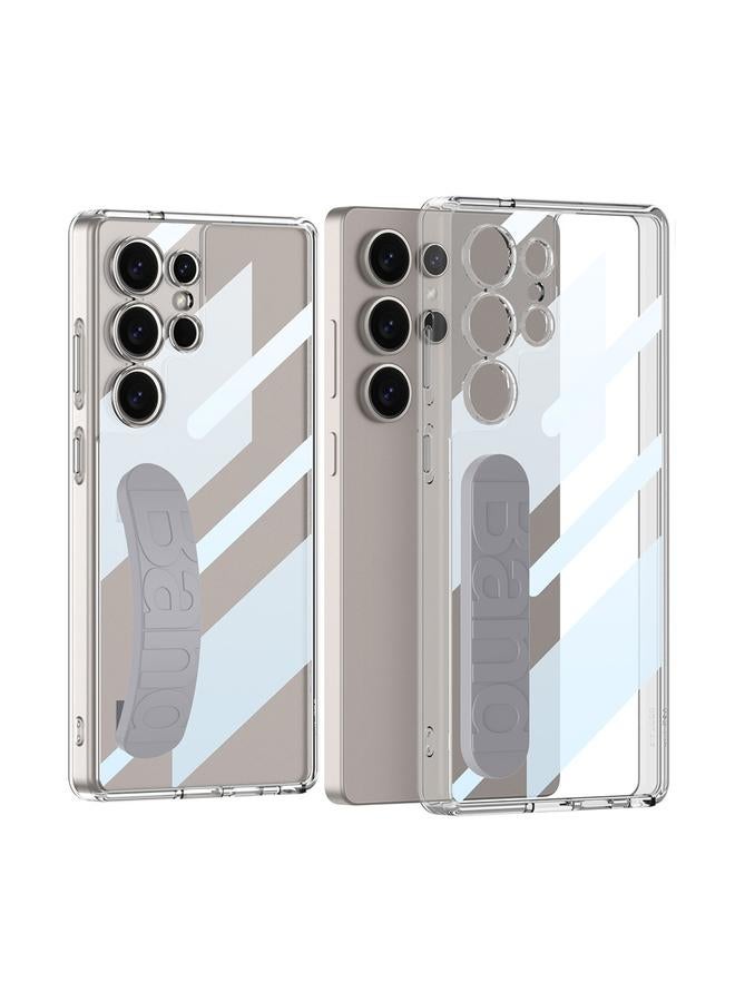 حافظة لهاتف سامسونج جالاكسي S25 ألترا 5G بحزام معصم سيليكون فضائي