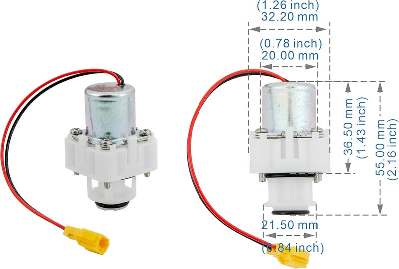 Lychee Light urinal flush valve solenoid and diaphragm assembly device, compatible with TOTO automatic infrared urinal sensor flush sensor repair accessories, yellow plug - Image 2