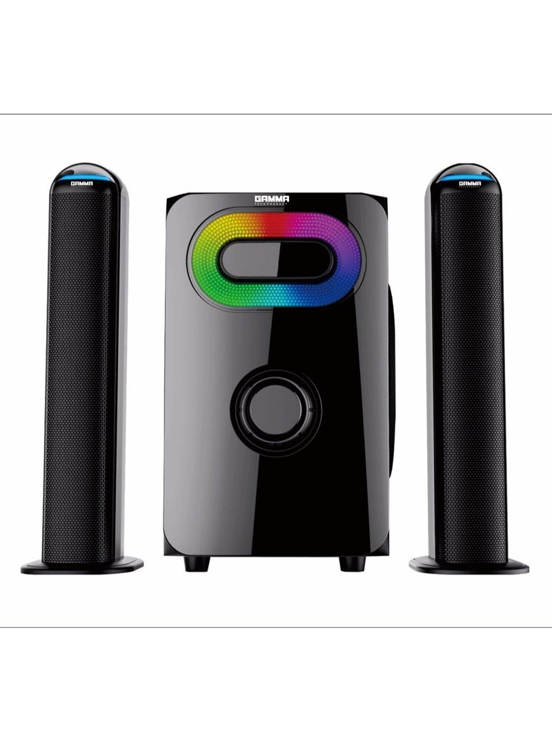 Gamma - Home Theatre - Subwoofer For Computer with Bluetooth Connection ,  AUX Cable - Memory Card port - USB port And Remote Control Model GT-7720 - Image 1
