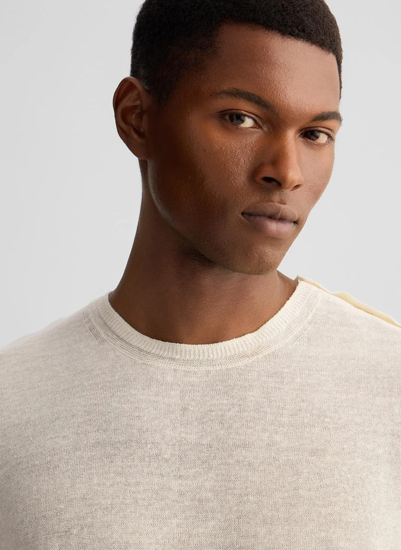 Liu Jo Linen and Cotton T-Shirt