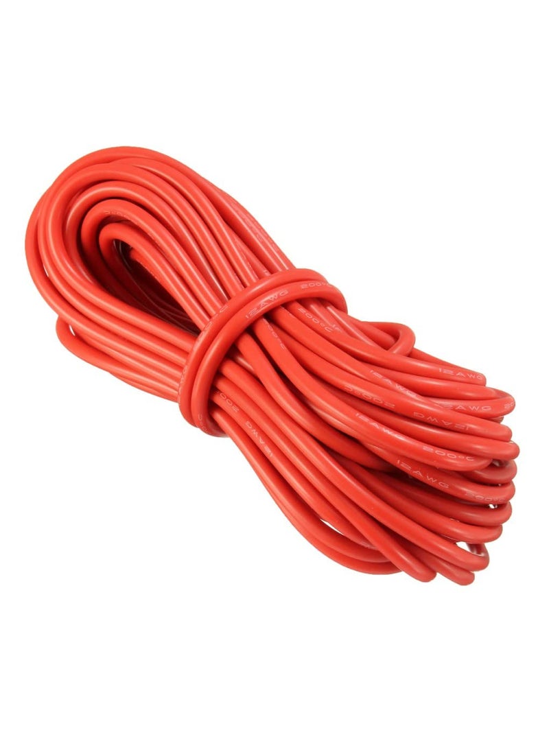 Invento INVENTO 10mtr 13 AWG 25 sqmm Durability 75A Tinned Copper Silicone Wire Flexible Red Cable 37mm Dia High Temperature for DIY  - Image 4