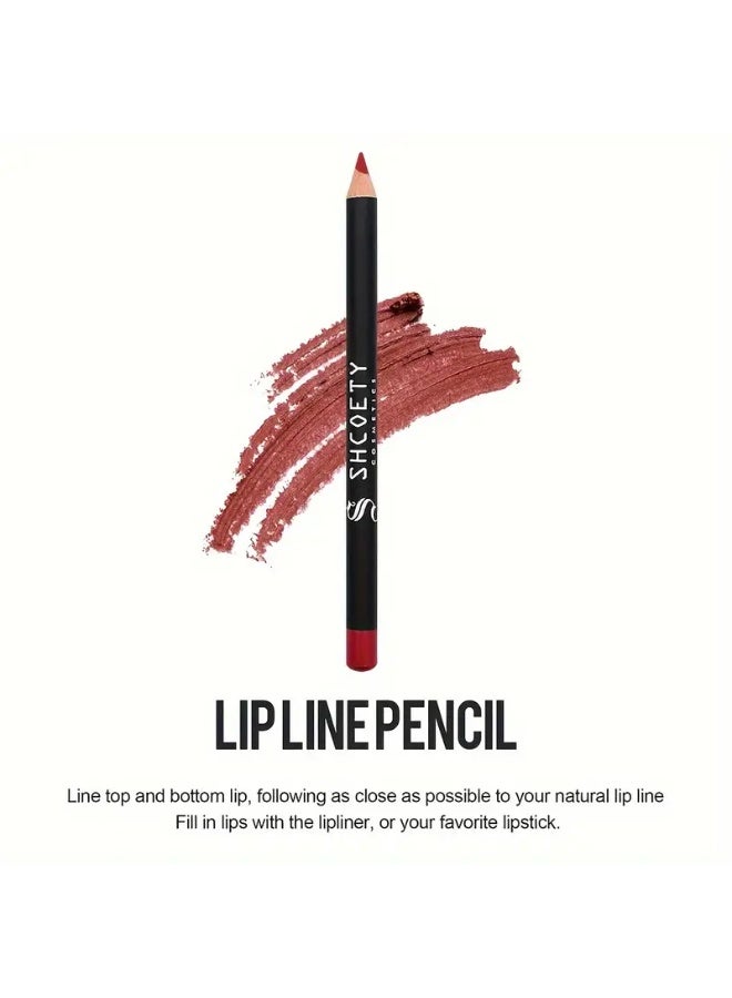 SHCOETY 12 Color Matte Lipstick Lip Liner Set Nude Long Lasting Non-Stripping, Ideal Gift For Mother's Day Makeup Set - Image 4