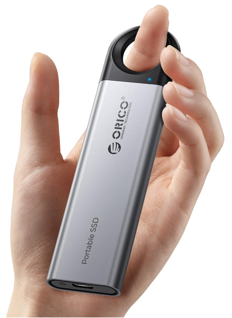 أوريكو 1 تيرابايت SSD خارجي يصل إلى 1050 ميغابايت/ثانية، معلقة فتحة التصميم المحمولة الحالة محرك، USB C&A 2 في 1 كابل، مخزن موثوق به للهاتف الذكي Type-C، أجهزة الكمبيوتر المحمولة C10.  - Image 1