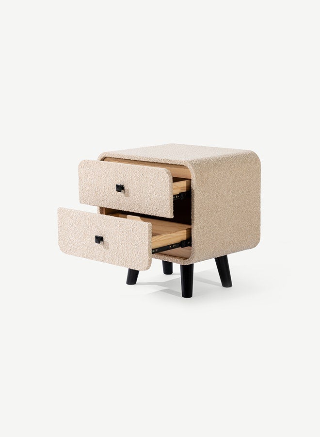 OC HOME Soho Bedside Table Beige - Image 3