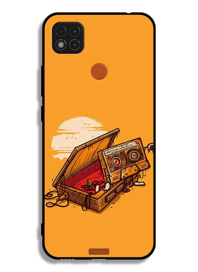 Tolwak Xiaomi Redmi 9C Protective Case Cover Cassette And Tape Art  - Image 2