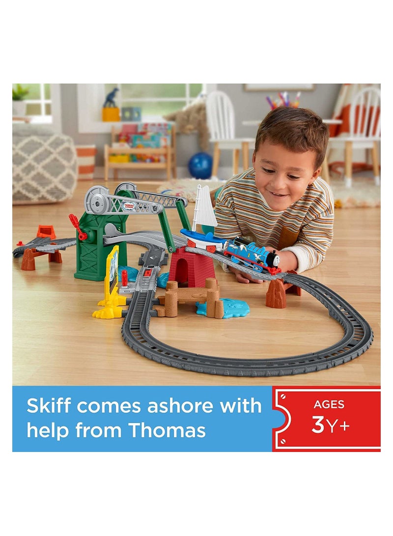 THOMAS & FRIENDS Bridge Lift Thomas And Skiff Set GWX09 - Image 2
