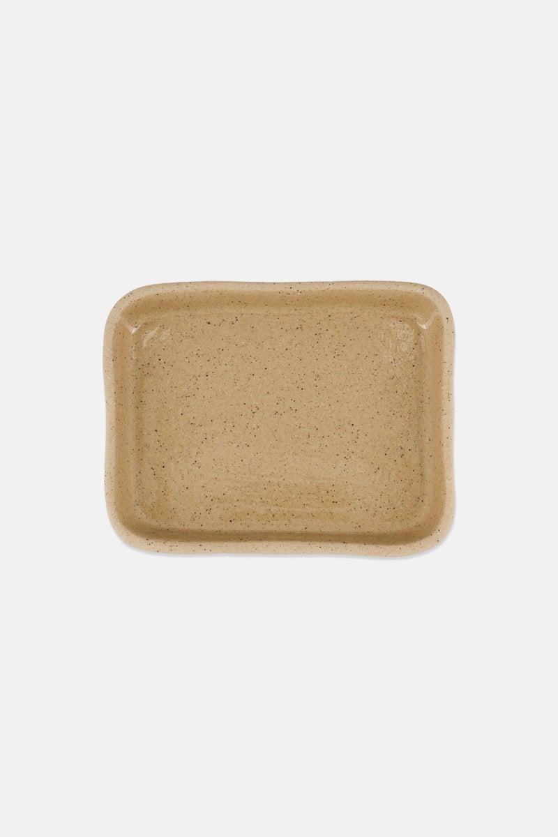 Muy Mucho Stoneware Soap Holder 13,5 x 9,5 x 2,8 cm, Tan - Image 2
