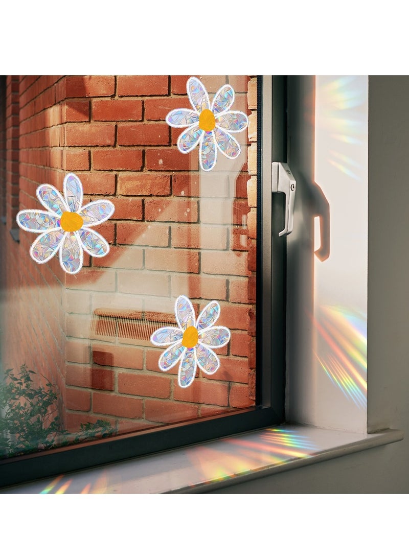 Generic 3 Sheets Double Sided Pattern 3D Window Decal, Static Cling Removable Wall Sticker, Glass Sliding Door DIY Sticker, Home Office Decoration, Living Room Bedroom Window Art Sticker  - Image 2