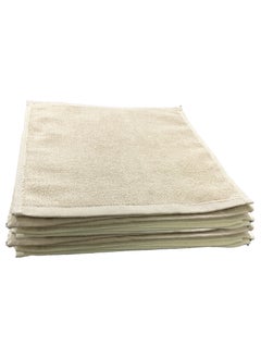 MAXQON 6-Pieces Towel Set - 100% Cotton 600 GSM, 1xBath Towel(70x140cm), 1xHand Towel(45x75cm), 4xFace Towel(30x30cm), Highly Absorbent Super Durable, Color-Beige  - Image 5