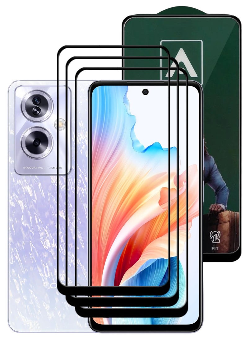 ACLIX 3 Pieces Antistatic ESD Dustproof Premium Quality High Definition Tempered Glass Screen Protector Designed For Oppo A79 - Image 1