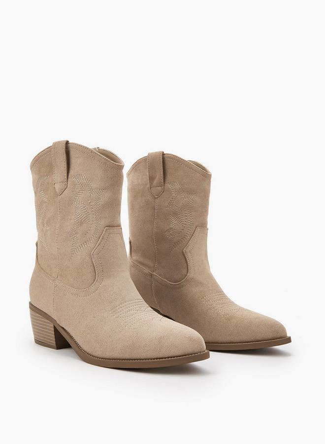 Flora Bella By Shoexpress Women's Block Heel Ankle Boots - Image 3