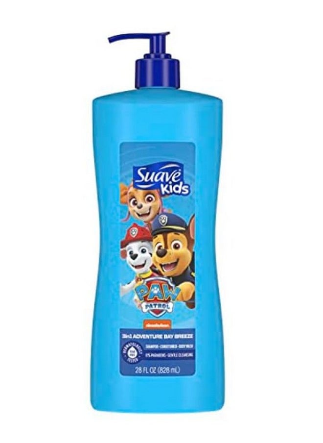 سواف شامبو وبلسم وغسول للجسم 3 في 1 من Kids Paw Patrol - 28 أونصة - Adventure Bay Breeze  - Image 1
