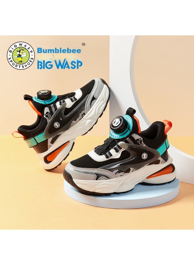 BIGWASP Bumblebee Children's Shoes, Kids' Sneakers, Soft-soled Breathable Boys' Casual Shoes, B112431920w, Black , Size 40 - Image 5