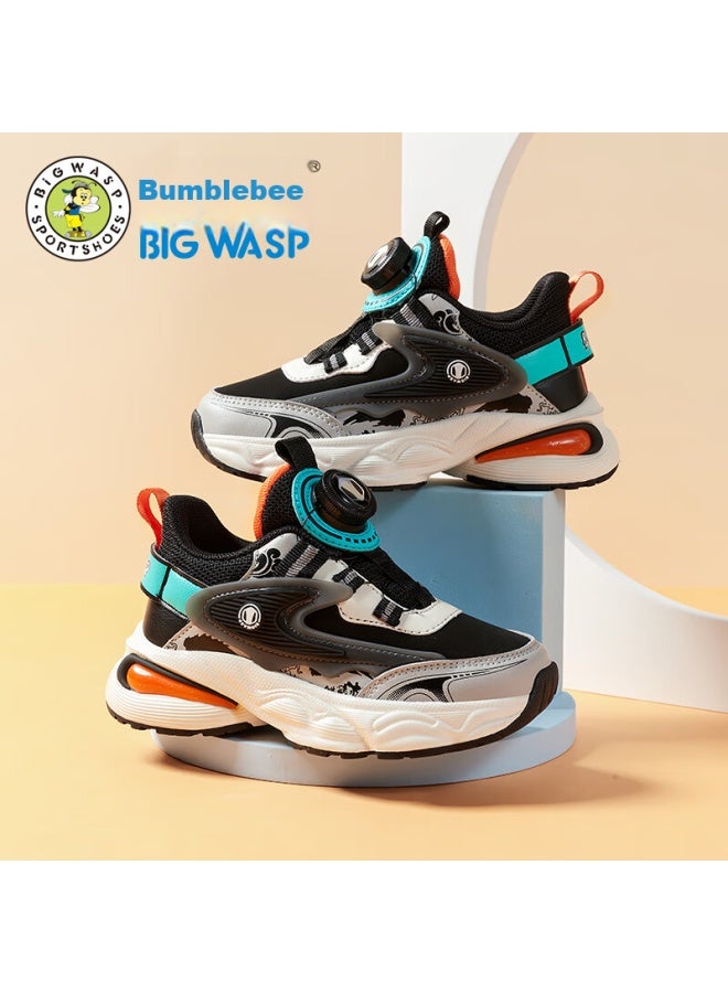 BIGWASP Bumblebee Children's Shoes, Kids' Sneakers, Soft-soled Breathable Boys' Casual Shoes, B112431920w, Black , Size 40 - Image 1