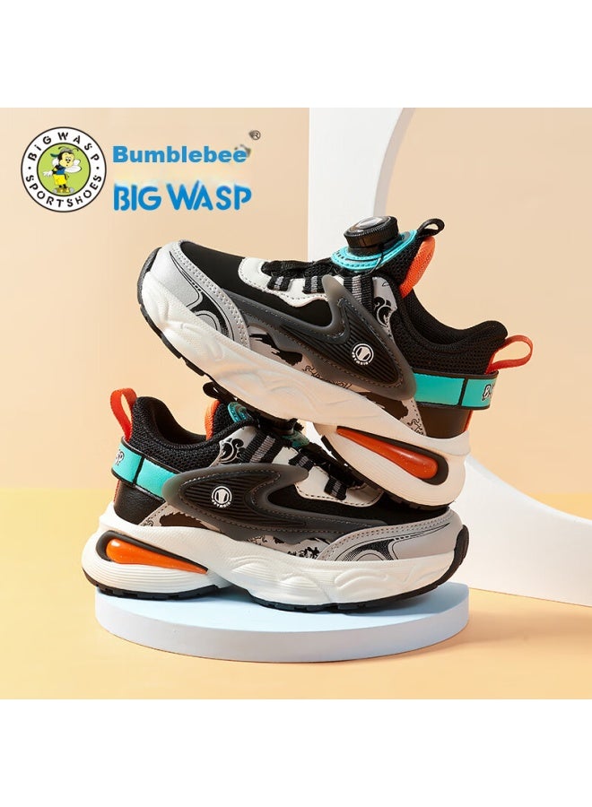 BIGWASP Bumblebee Children's Shoes, Kids' Sneakers, Soft-soled Breathable Boys' Casual Shoes, B112431920w, Black , Size 40 - Image 2