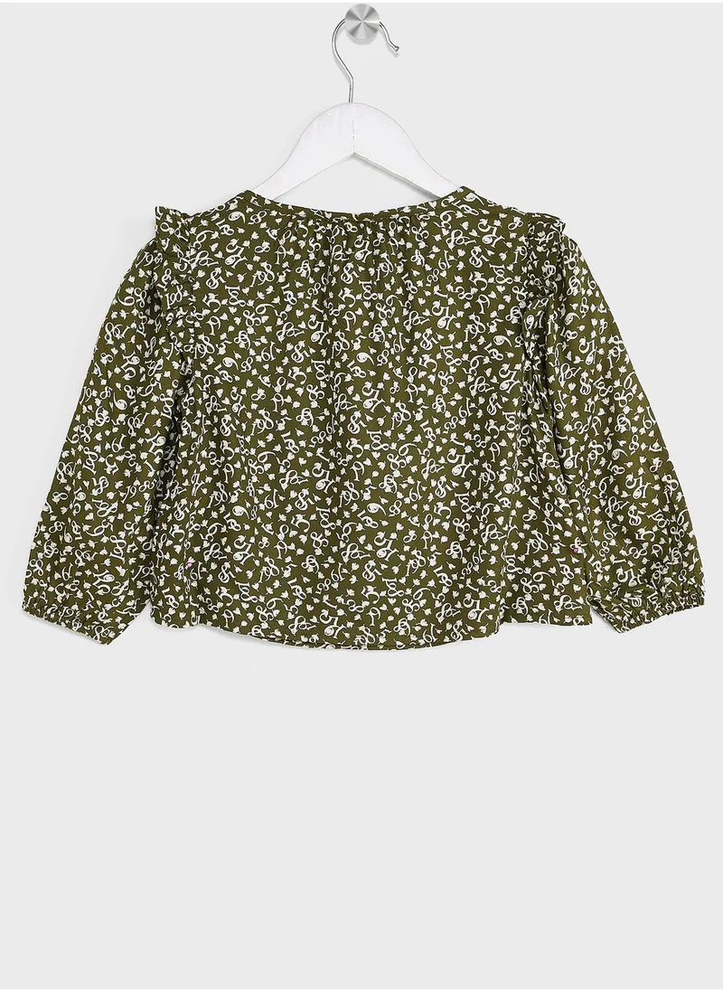 TOMMY HILFIGER Youth Micro Floral Print Top
