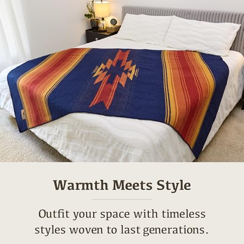 Chubbuck Authentic Chubbuck 100% Wool Blanket Camping (60" x 84") - Large Warm Blankets for Camping, Emergency, Outdoor Concerts and Home Use - Reversible, Fire Retardant Blanket, Soft Warm Blankets for Winter (Sunset) - Image 5