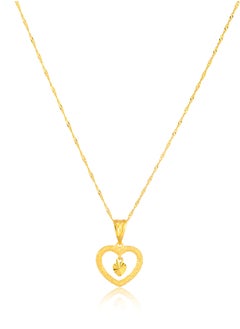 Exquisite 22K Gold Heart Pendant Necklace - pzsku/Z2B09C65B8B73D75DFB0FZ/45/_/1706689734/c3b9c11e-c9fe-4447-80d1-29ae565c0280