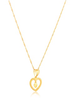 Exquisite 22K Gold Heart Pendant Necklace - pzsku/Z2B09C65B8B73D75DFB0FZ/45/_/1706689789/87c7d8d8-a8b6-494a-aaf7-22f3898d1b27