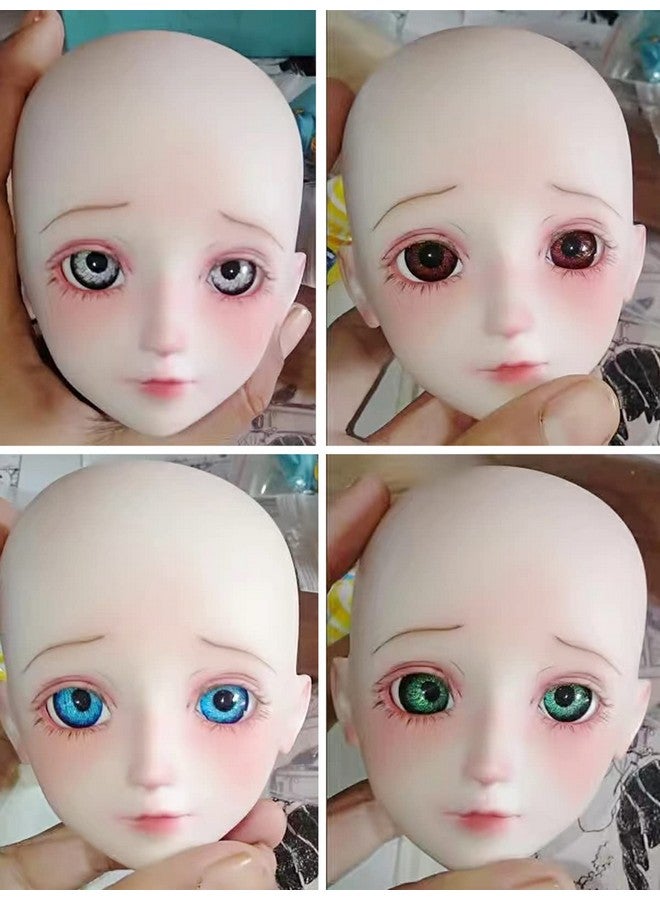 Jashem 8 Pairs Of 4 Colors 22Mm Half Round Realistic Acrylic Eyes For Halloween Props, Masks, Dolls Or Bears Craft Plastic Eyeballs (22Mm) - Image 3