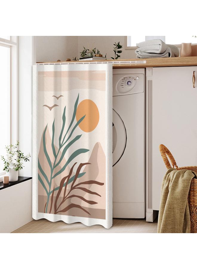 Bluejw Ins Shelter Curtain Velcro Dust-proof Self-adhesive Kitchen Cabinet Shelter Curtain Mirror Ugly-covering Curtain Cabinet Curtain Punch-free Half Door Curtain - Image 1