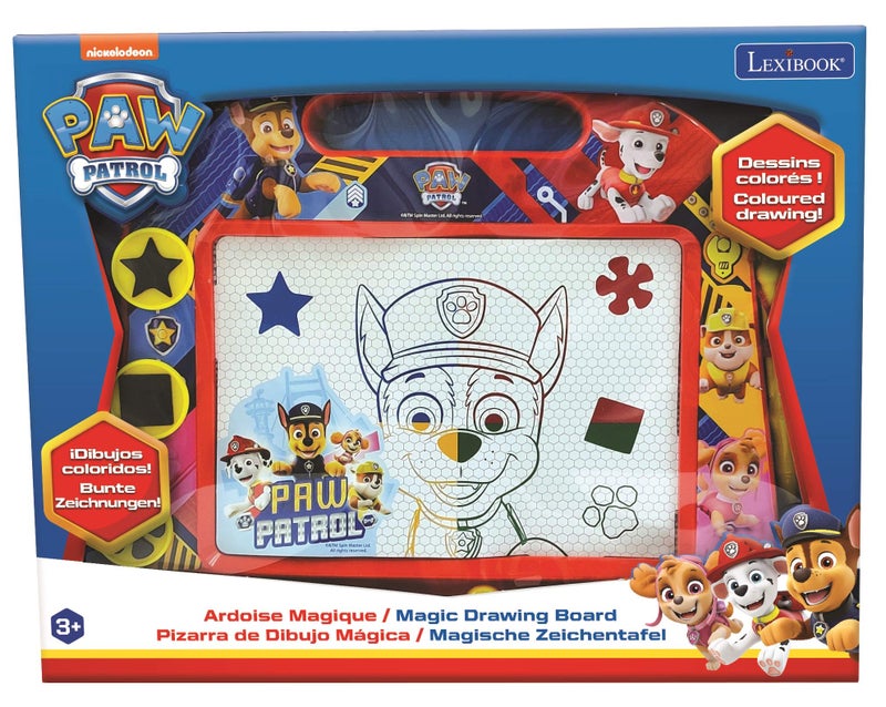LEXiBOOK Paw Patrol Multicolor Magic Magnetic Drawing Board, Artistic Creative Toy for Girls and Boys, Stylus Pen and Stamps, Red/Blue, CRPA550 - Image 4