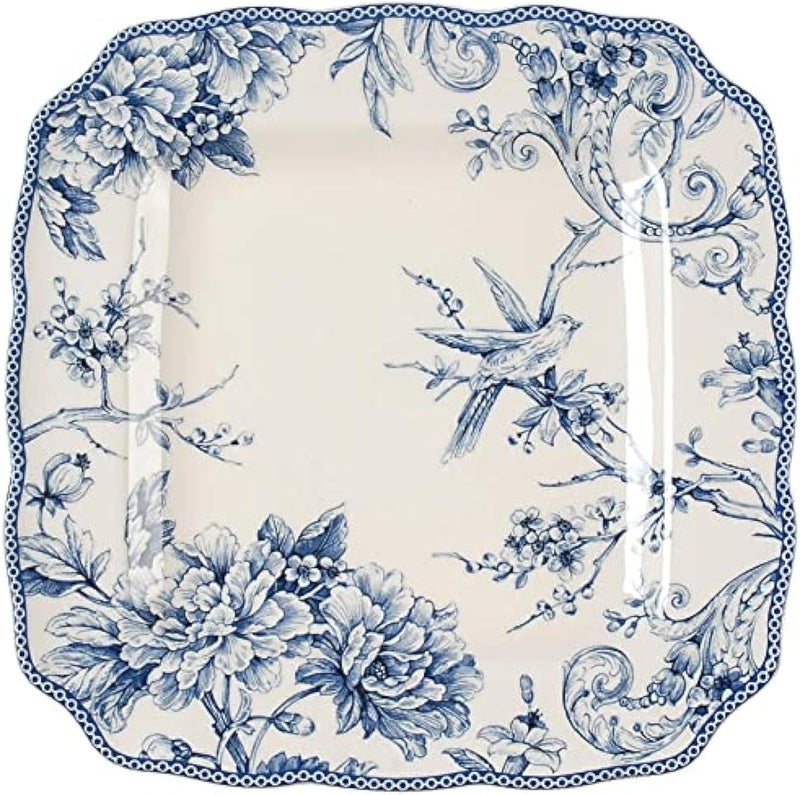 222 Fifth Adelaide Blue  White 11 Dinner Plate  1 Replacement plate only