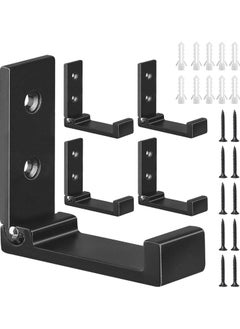 Oasisgalore 5-Pack Folding Wall Mounted Hooks, Heavy Duty Aluminum for Coats, Towels, and Headphones  - Image 1